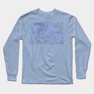 blue marble Long Sleeve T-Shirt